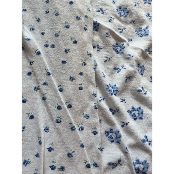 VTG Body Image Plus 2X Floral Pajama Set White & Blue 100% Cotton Made In Turkey - Picture 9 of 9